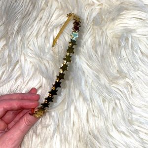 Fabulous gold star metal headband